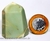 Ponta Pirofilita Verde Gerador Pedra Com Dendrita Cod 101514
