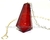 Pendulo Pedra Quartzo Vermelho Piramidal Lapidado Invertido - Distribuidora CristaisdeCurvelo