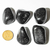 03 Quartzo Preto ou Quartzito Pedra Rolado 25mm Natural - comprar online