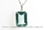 Conjunto colar Gema Obsidiana Verde Facetado Prata 950 - comprar online