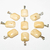 Colar Mini Feldspato Retangular 20mm Liso Natural Prateado on internet
