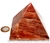 Pirâmide GRANDE Pedra Aragonita Vermelha Natural Queops 119034