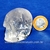Cranio Quartzo Cristal Pedra Lapidado Artesanal Cod 124059