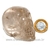 Crânio Fumê Pedra Lapidado Manualmente Artesanal Cod 126147