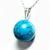 Colar Bolinha Pedra Howlita Azul Pino Prateado - comprar online