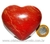 Coração Quartzo Vermelho Pedra Natural de Garimpo Cod 113965