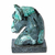 Busto de Cavalo 9cm Pedra Esmeralda no Xisto Natural 300g - comprar online
