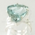 Anel Pedra Topazio Azul Facetado Prata 950 Ajustavel - comprar online