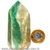 Ponta Jade Verde Lapidado Pedra Natural de Garimpo Cod 109843