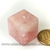 Pingente Pedra Cubo Quartzo Rosa Difusor Aromaterapia Ranhurado - Distribuidora CristaisdeCurvelo