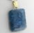 Colar Lamina Cianita Azul Mineral Natural Prateada na internet