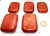 5 Massageador Sabonete Pedra Quartzo Vermelho 6 a 8cm Terapeutica