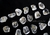 Jogo de Runas Alfabeto Antiga Europa Viking 25 Pedras Natural Quartzo Cristal