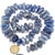Fio Quartzo Azul Pedra Rolado Furado 50cm Para Fazer Pulseira - comprar online