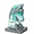 Busto de Cavalo 9cm Pedra Esmeralda no Xisto Natural 300g