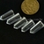 05 Micro Pontinha Cristal Transparente 15mm pra montar joias