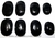 5 Massageador Sabonete Pedra Quartzo Preto 6 a 8cm Terapeutica - buy online