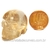 Cranio Citrino Natural Caveira Esculpido Skull Stone 119530
