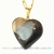 Colar Coração Olho de Falcão Pedra Natural Banhado Dourado - buy online