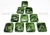 10 Retangulo Cabochao Pingente Pedra Serpentinita Verde Furado 15x20mm - buy online
