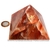 Pirâmide GRANDE Pedra Aragonita Vermelha Natural Queops 119025 - comprar online