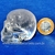 Cranio Quartzo Cristal Pedra Lapidado Artesanal Cod 124059 on internet