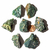 01 Cascalho Jaspe Verde Pedra Bruto Natural 40 a 45mm na internet