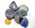 4 Cristal Azul Grande pedra Quartzo Rolado com 3 cm aproximadamente - loja online