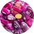 1kg Ágata purpura Pedra Rolada G Extra 35 mm Aprox - comprar online