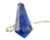 Pendulo Pedra Quartzo Azul Piramidal Lapidado Invertido