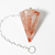 Pendulo Hematoide Vermelho Natural Pedra Facetado - comprar online
