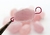 Pedra Rolada Quartzo Rosa Furo Vazado Horizontal Artesanato REFF - Distribuidora CristaisdeCurvelo