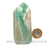 Ponta Jade Verde Lapidado Pedra Natural de Garimpo Cod 121204