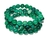 Pulseira Bolinha Pedra Agata Verde Rolada Fio Silicone - Distribuidora CristaisdeCurvelo