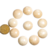 10 Disco Cabochão Pedra Feldspato Branco 22mm natural Pra Pingente