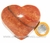 Coração Quartzo Vermelho Pedra Natural de Garimpo Cod 128179