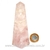 Obelisco Quartzo Rosa Natural Comum Qualidade Cod 127493