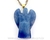 Colar Anjo Pedra Quartzo Azul Natural Montagem Pino Dourado - buy online