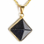 Pingente Piramide Pedra Estrela Azul Castoação Envolto Flash Dourado - comprar online
