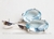 Luxuoso Conjunto Gemas Topazio Azul Natural Prata 950 - comprar online