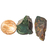 Kit Cascalho Jaspe Verde Pedra Bruta Natural 25 a 35mm 13,2g - comprar online