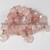 10 Pulseira Coração Quartzo Rosa Pedra Rolado Silicone 111612 - comprar online