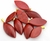 Colar Navete Folha Dolomita Vermelha Pedra Natural - comprar online