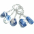 Chaveiro Pedra Signo de Aquário Sodalita Azul Rolado - comprar online
