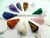 10 Pendulo Facetado Misto Varias Pedras Natural Lapidação ATACADO na internet