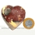Coração Pedra Quartzo Jiboia Natural Lapidação manual Cod 126879
