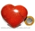 Coração Quartzo Vermelho Pedra Natural de Garimpo Cod 113962