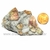 Turmalina Melancia Pedra Incrustado Quartzo Bruto Cod 127460 - buy online
