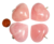 Colar Coração Gigante Quartzo Rosa Pino Prata 950 - comprar online