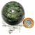 Esfera Epidoto Verde Incrustado no Quartzo Natural Cod 113570